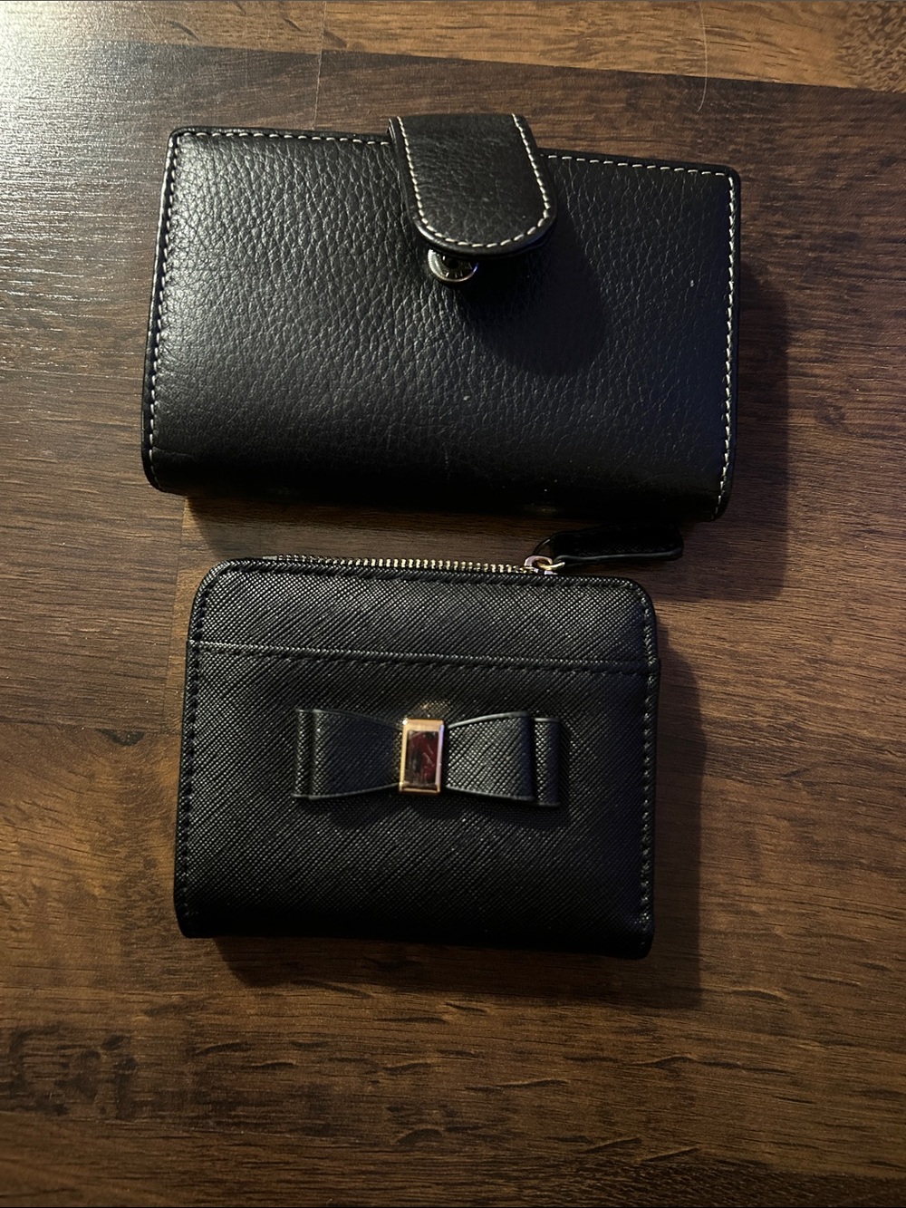 Set of Black Women's Leather Wallets
